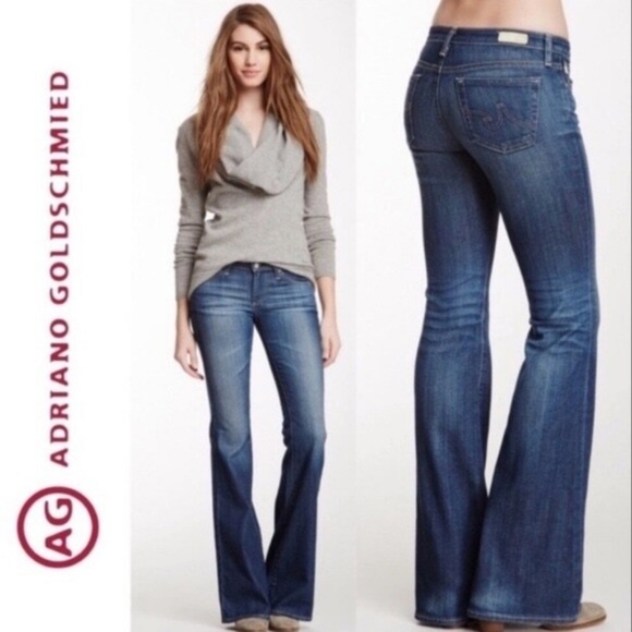 Ag Adriano Goldschmied The Belle Size 28 Flare Jeans - Picture 1 of 9